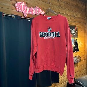 Red UGA Champion Sweatshirt (Men’s)